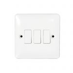 Slim Line Switch 3 Gang 2 Way 10A