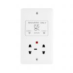 Slim Line Shaver Socket 115/230V
