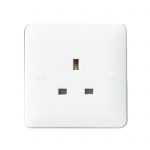Slim Line Unswitched Socket 1 Gang 13A