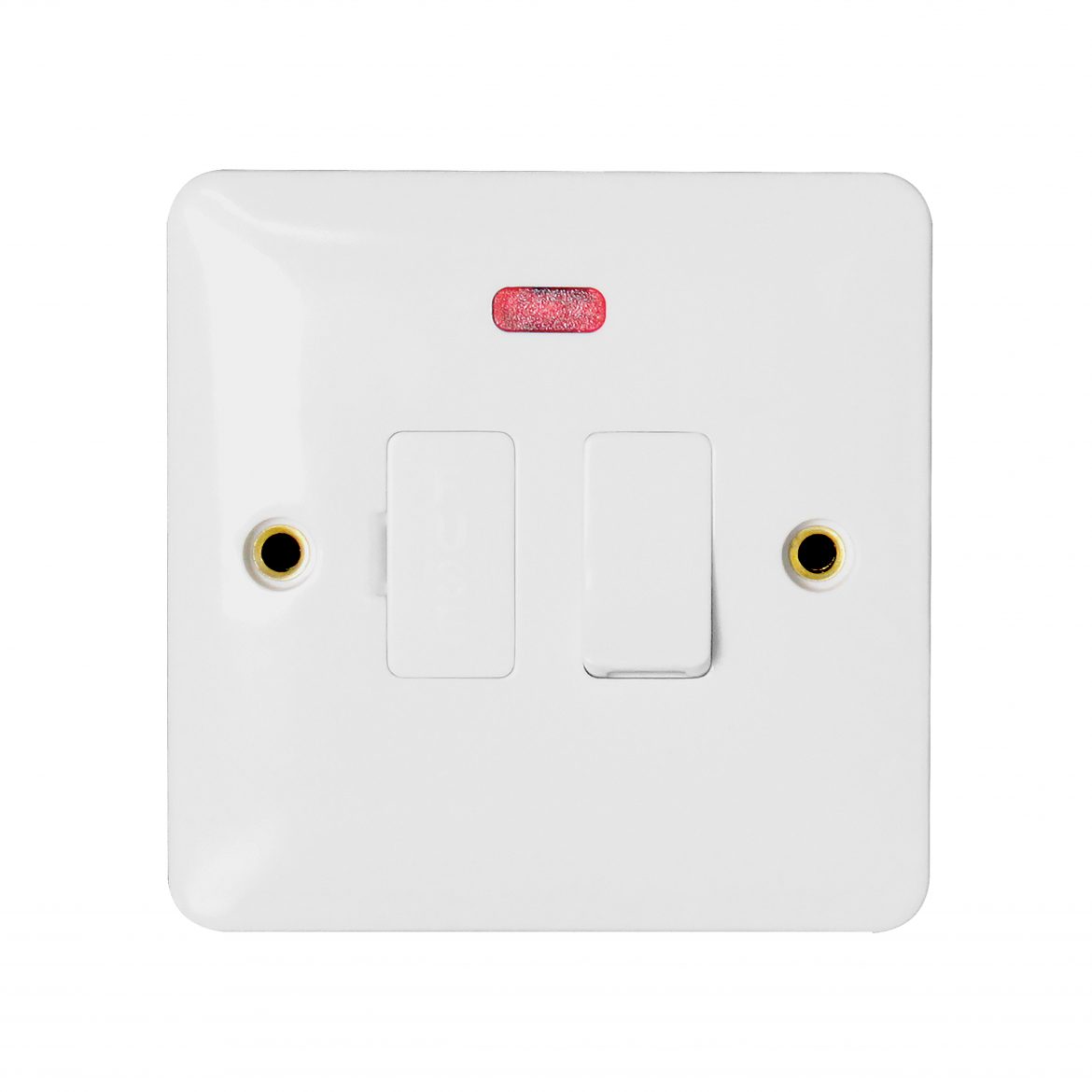 Slim Line Switched Fused Connection Unit 13A Neon Arlec UK