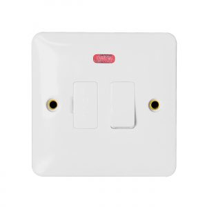 Slim Line Switched Fused Connection Unit 13A Neon