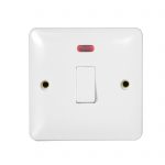 Slim Line Switch 1 Gang DP 20A Neon