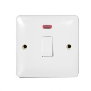 Slim Line Switch 1 Gang DP 20A Neon