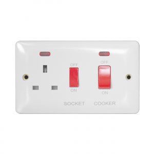 Slim Line Cooker Control Unit 2 Gang