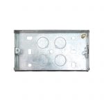 Metal Back Box 2 Gang 25mm