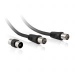 TV Cable & Adaptor Black 6M