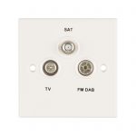 TV, FM & Satellite Socket 1 Gang