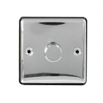 Dimmer 1 Gang 2 Way 250W Screwed Polished Chrome