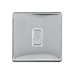 Switch 1 Gang 2 Way 10A Screwless Polished Chrome