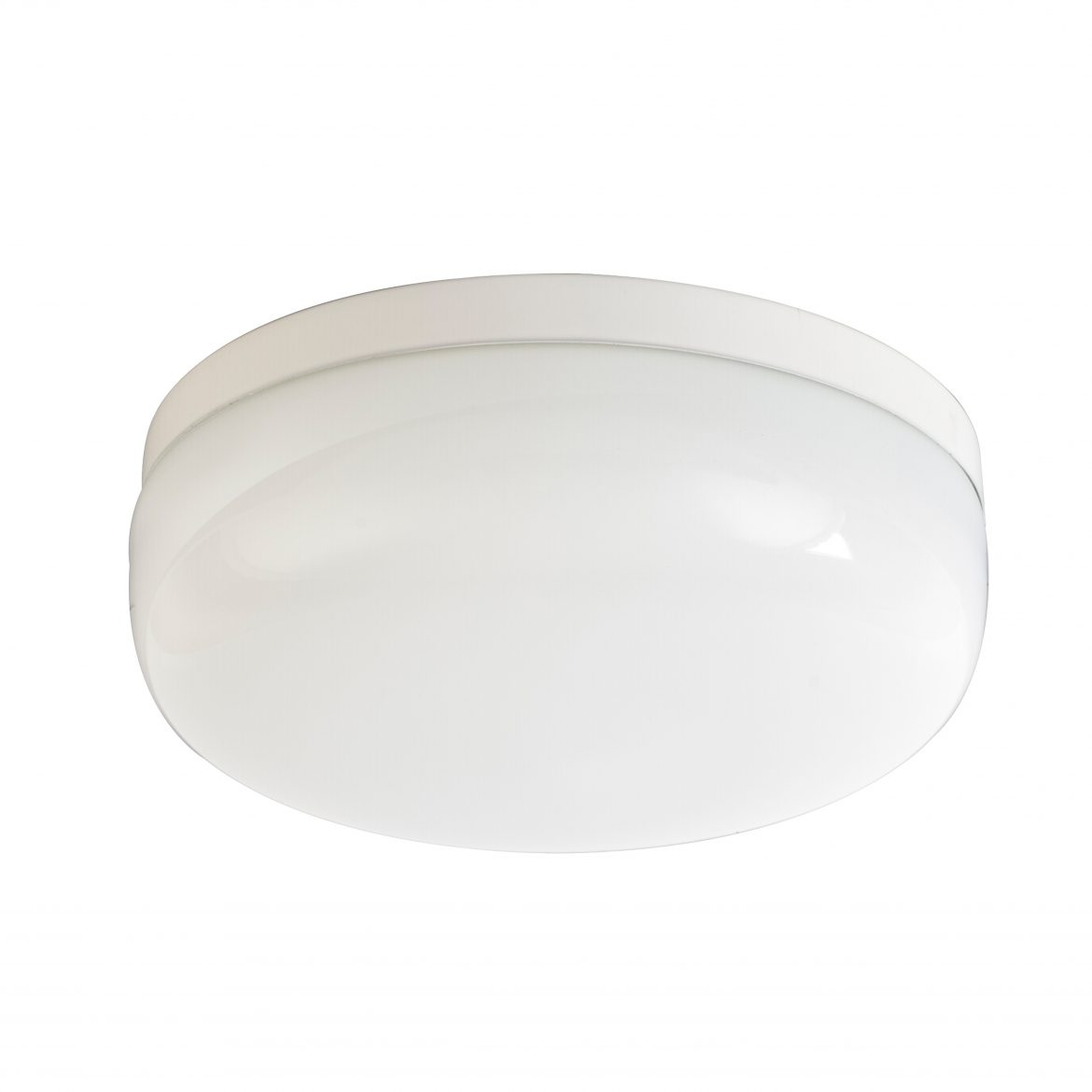 Cocoon Flush Ceiling Light Opal Glass Medium Arlec UK