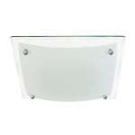 Glacier Flush Ceiling Light Medium Glass
