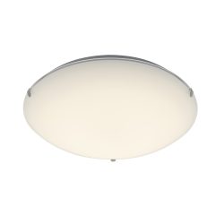Mila 10W LED Flush Ceiling Light Glass - Arlec UK