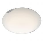 Lance 30W LED Flush Ceiling Light Satin Nickel