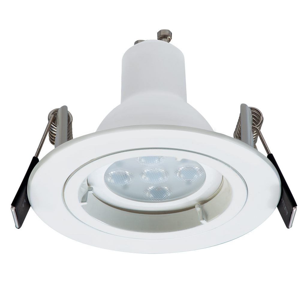 LED Downlight Kit 5.5W 500Lumens Daylight White Finish Arlec UK