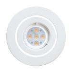 Gimbal LED Downlight Kit  5.5W 470Lumens Warm White - White Finish
