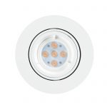 Fire Rated Integrated Dimmable LED Gimbal Downlight 7W 560Lumens Warm White - White Finish