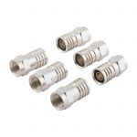 Coax Connectors F-Type Male RG6 Crimp (6 Pack)