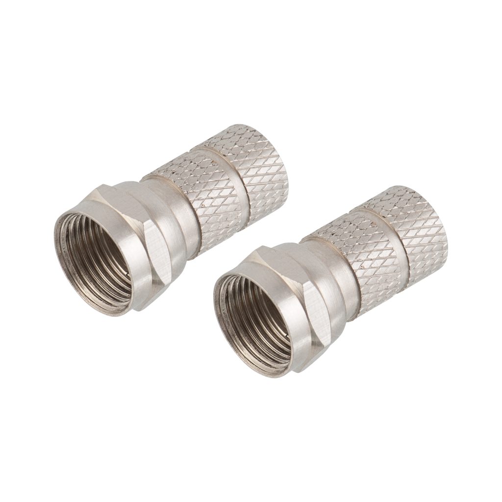 Coax Connectors FType Male RG59 TwistOn (2 Pack) Arlec UK