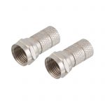 Coax Connectors F-Type Male RG59 Twist-On (2 Pack)