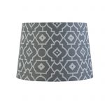 Medium 28cm Tapered Printed Shade Grey