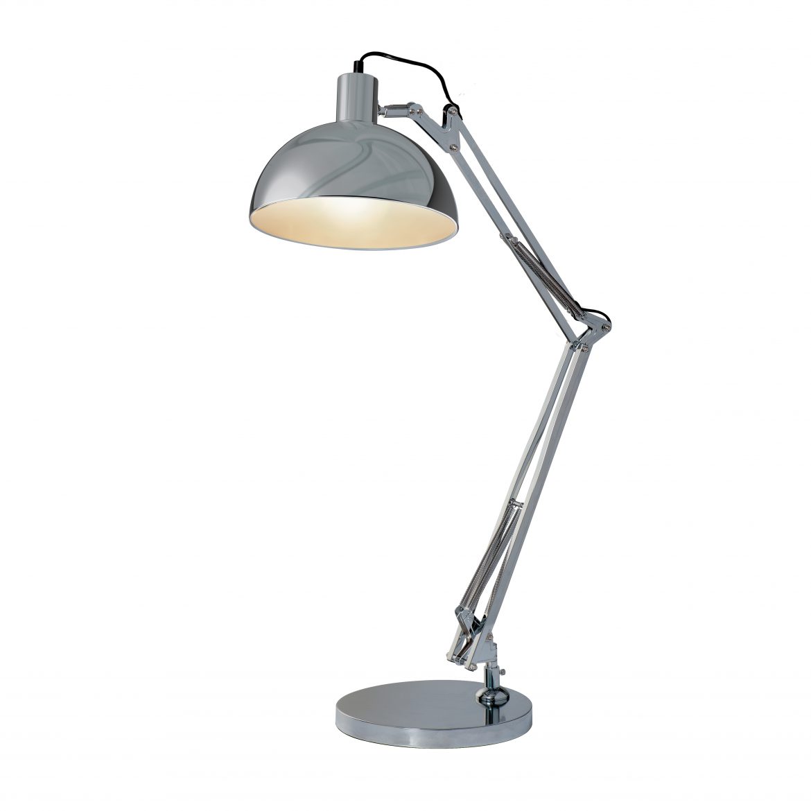 Aura Desk Lamp Polished Chrome Arlec UK
