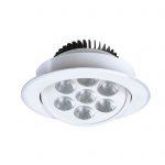 Gimbal Dimmable LED Downlight 7W 650Lumens Daylight - White Finish