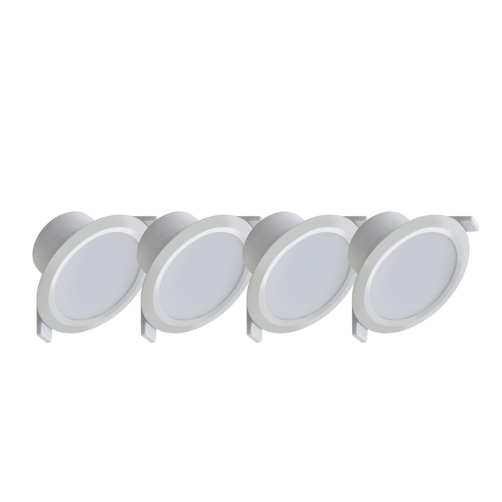 Dimmable LED Downlight Kit 12W 950Lumens Daylight White Finish Pack