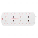 8 Socket Surge Protected Extension Lead 13A 2m