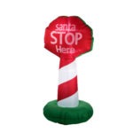 Inflatable 1.2m Santa Stop Here Sign
